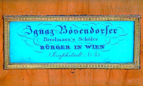 circa 1830 Bosendorfer Frederick Historical Piano Collection